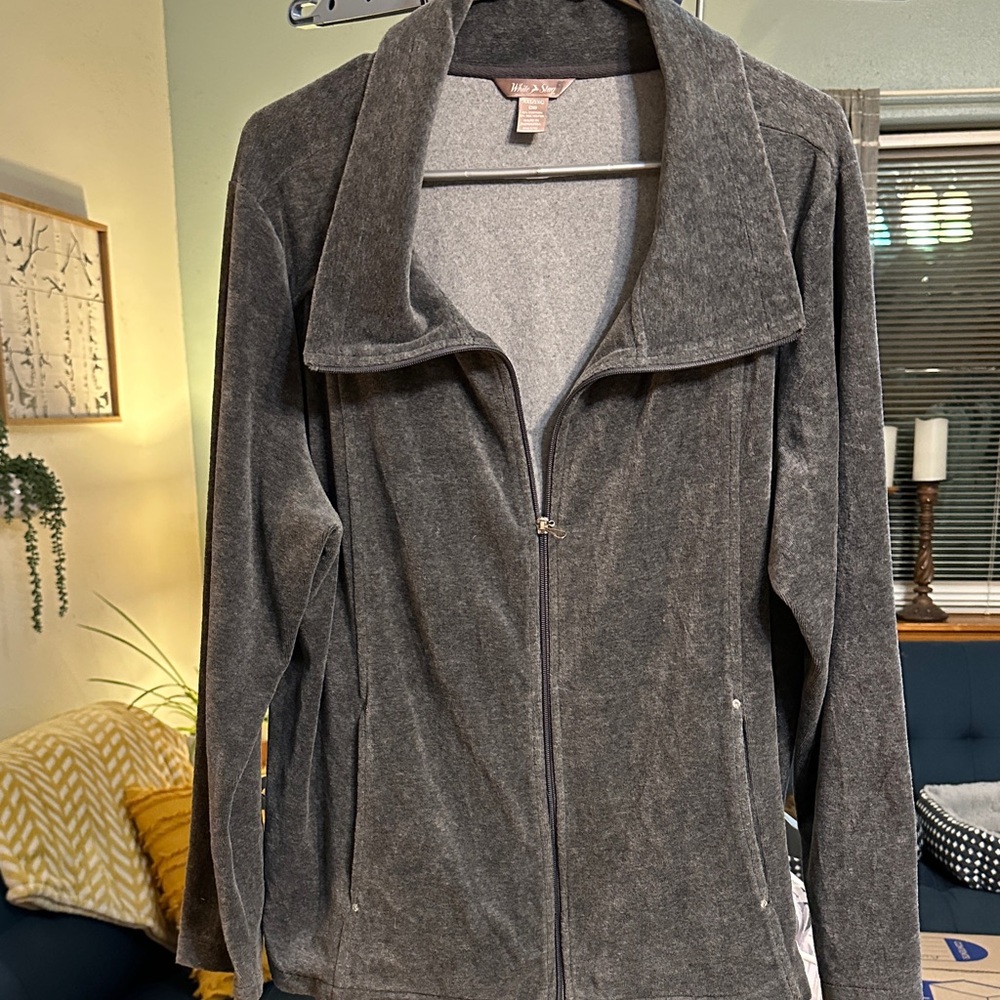 White Stag Gray Teddy Jacket